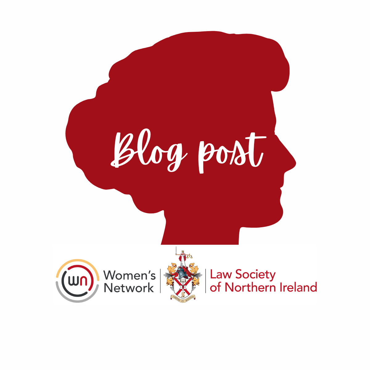 Silhouette of head in red with the words Blog Post across it.