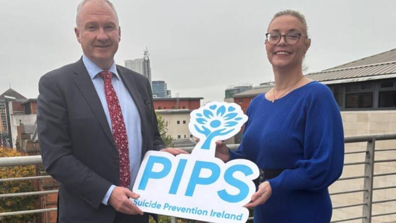 Mark Borland, President of the Law Society of Northern Ireland and Chief Executive of PIPs Charity, Renee Quinn