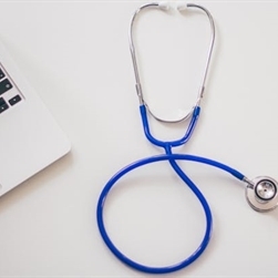 A stethoscope on a table